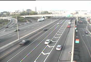 CAM 48 Bridgeport I-95 NB Exit 27 - Mytle Ave. (Traffic closest to the camera is traveling NORTH) - Connecticut