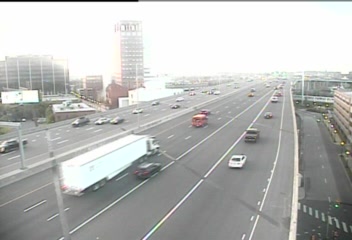 CAM 49 Bridgeport I-95 NB S/O Exit 28 - Main St. (Traffic closest to the camera is traveling NORTH) - Connecticut