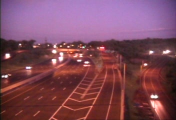 CAM 79 New Haven I-95 NB Exit 50 - Fulton Ter. (Traffic closest to the camera is traveling NORTH) - Connecticut