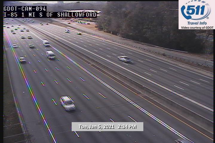 I-85 : 1 MI S OF SHALLOWFORD (N) (5376) - Atlanta and Georgia
