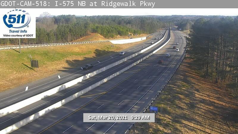 I-575 : AT RIDGEWALK PKWY (N) (6811) - Atlanta and Georgia