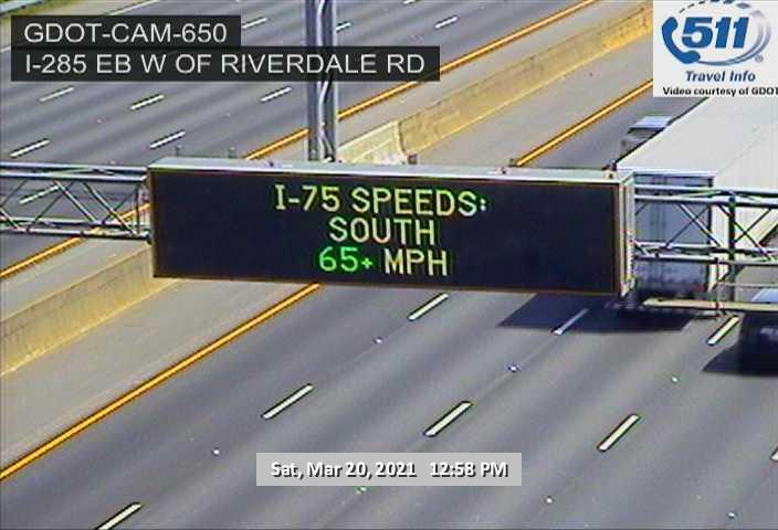 I-285 : W OF RIVERDALE RD-CMS 243 (E) (5248) - Atlanta and Georgia