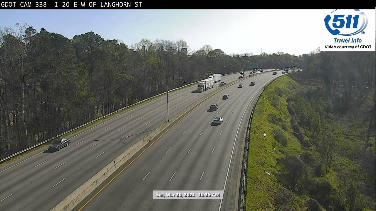 I-20 : W OF LANGHORN ST (E) (5075) - Atlanta and Georgia