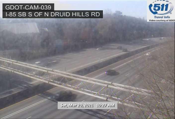 I-85 : S OF N DRUID HILLS RD (S) (5122) - Atlanta and Georgia