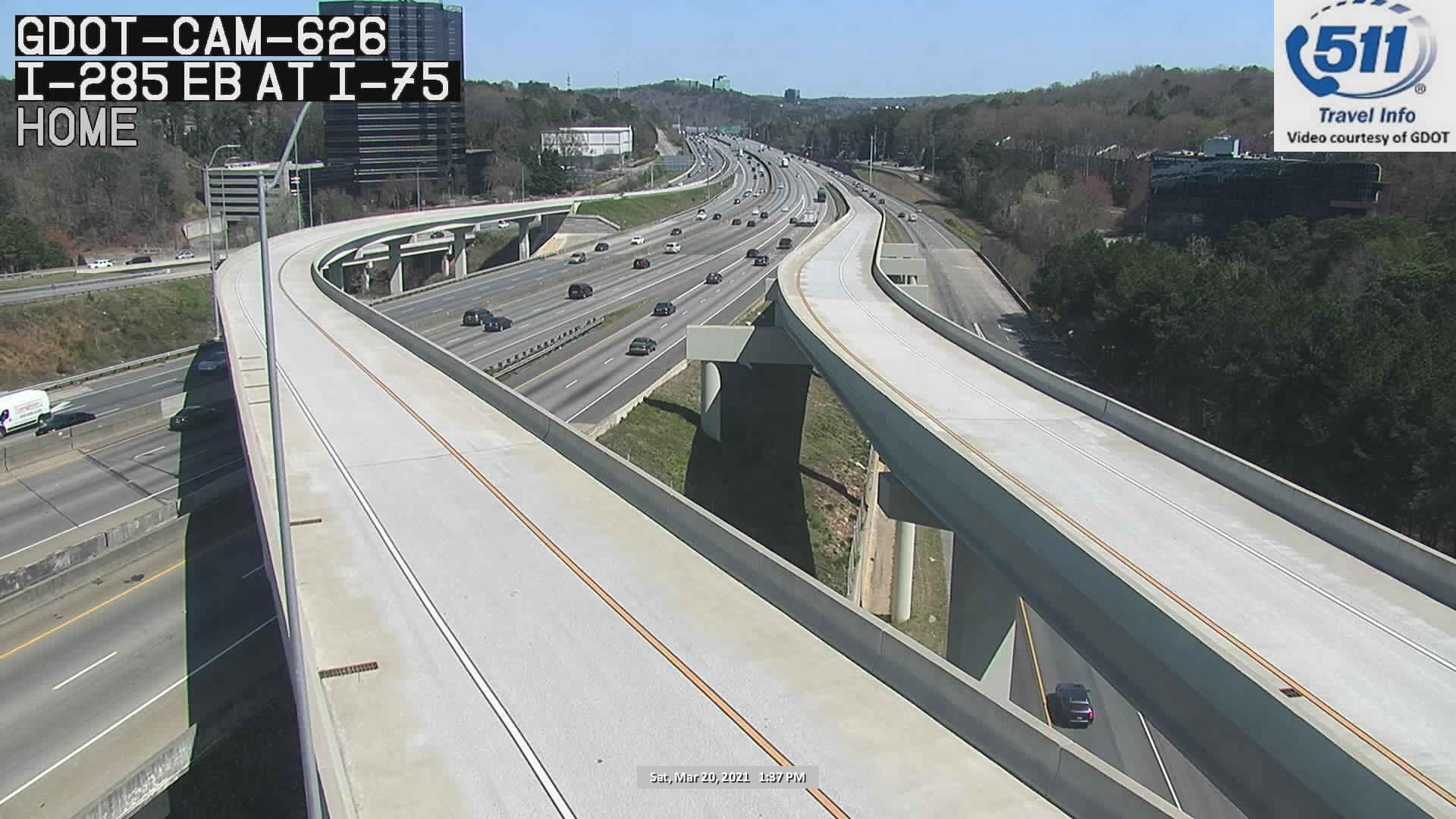 I-285 : I-75 EXP RAMPS ON/OFF (E) (15599) - Atlanta and Georgia