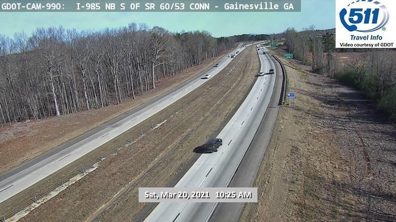 I-985 : S of SR 60/53 CONN (N) (46668) - Atlanta and Georgia