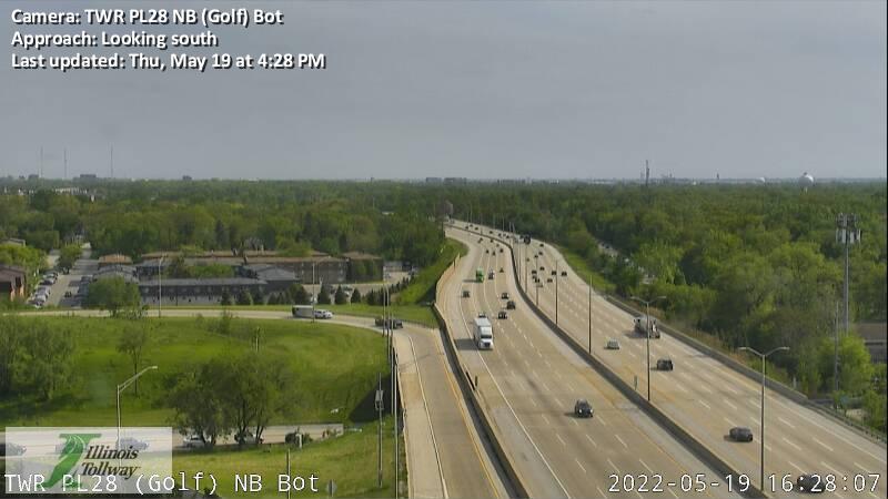 I-294 at Golf Road - South 1 - Chicago and Illinois
