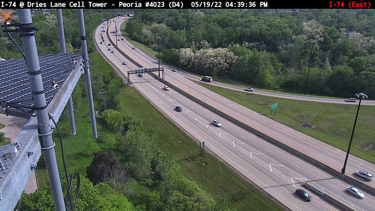 I-74 at Dries Lane Tower - E - Chicago and Illinois