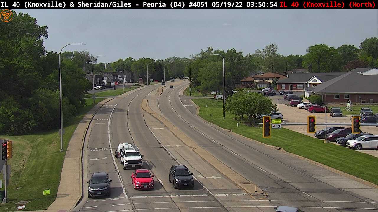 IL 40 (Knoxville Ave.) at Sheridan Rd./Giles Ln. - N - USA
