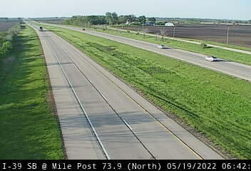 I-39 SB at Mile Post 73.9 - N - Chicago and Illinois