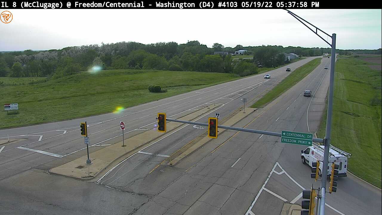 IL 8 (McClugage Rd.) at Freedom Parkway/Centennial Dr. - N - USA