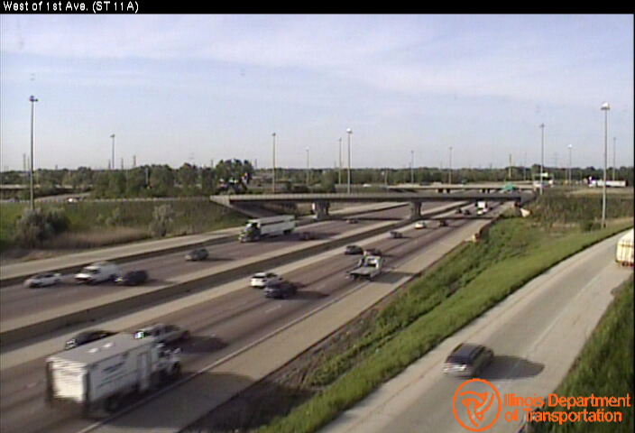 I-55 west of IL-171 (First Ave) 1 - Chicago and Illinois