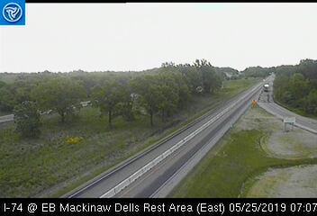 I-74 at EB Mackinaw Dells Rest Area - East 1 - USA