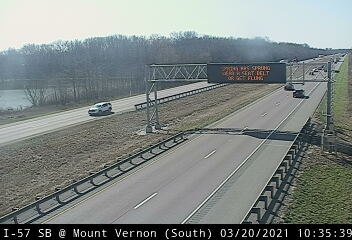 I-57 NB at Mount Vernon (Mile Post 88.63) - South 1 - Chicago and Illinois