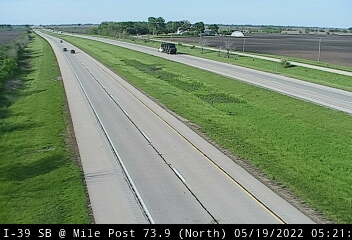 I-39 SB at Mile Post 73.9 - North 1 - Chicago and Illinois