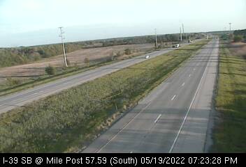 I-39 SB at Mile Post 57.59 - South 1 - Chicago and Illinois