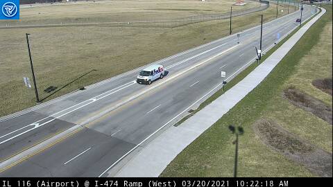 IL 116 (Airport Rd.) at I-474 Ramps/Dirksen Parkway - West 1 - USA