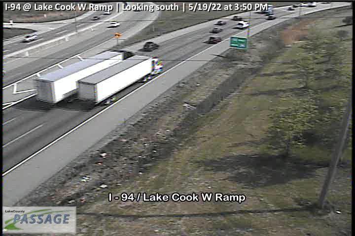 I-94 @ Lake Cook W Ramp - South Leg - Chicago and Illinois