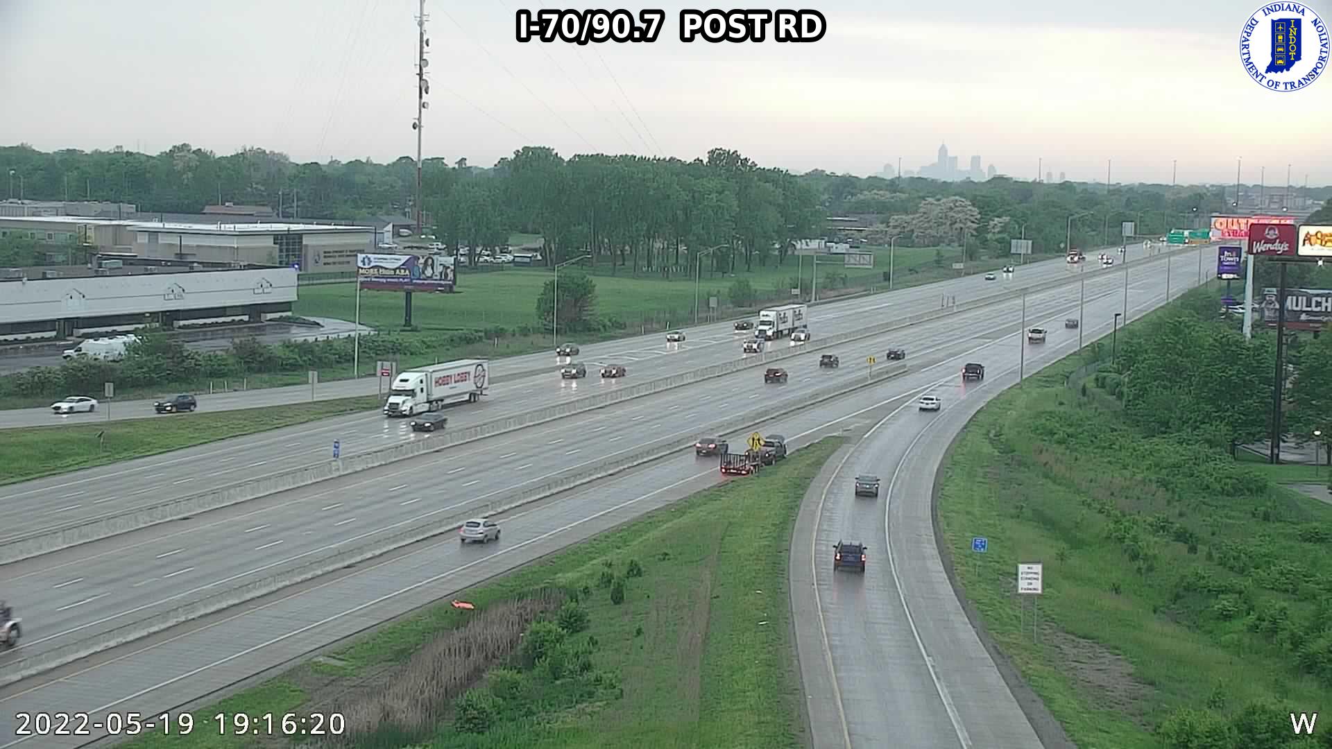 I-70/67.3  E OF SR 267 (62) () - Indiana