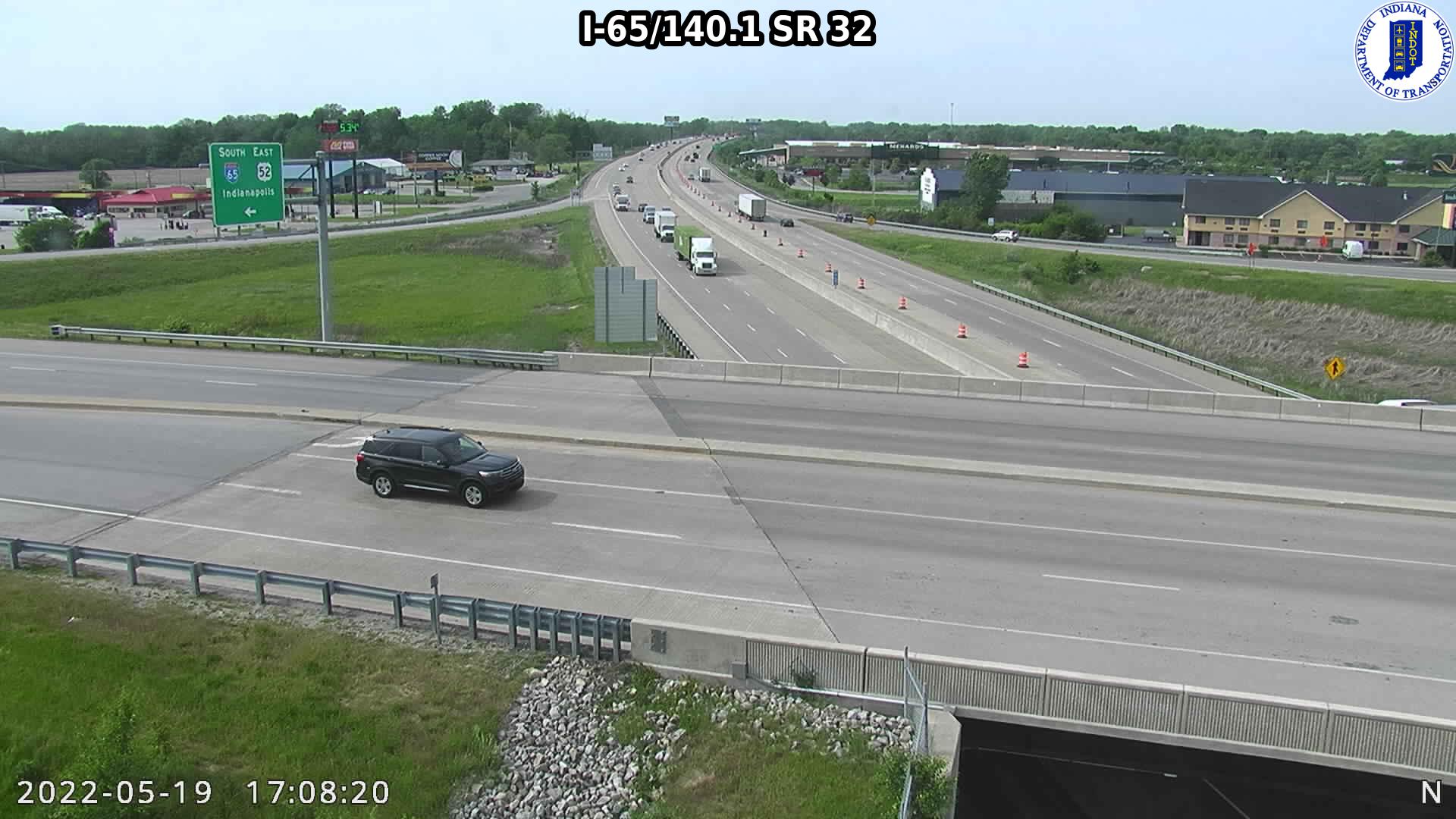 I-65/126.3 82ND ST  (121) () - Indiana