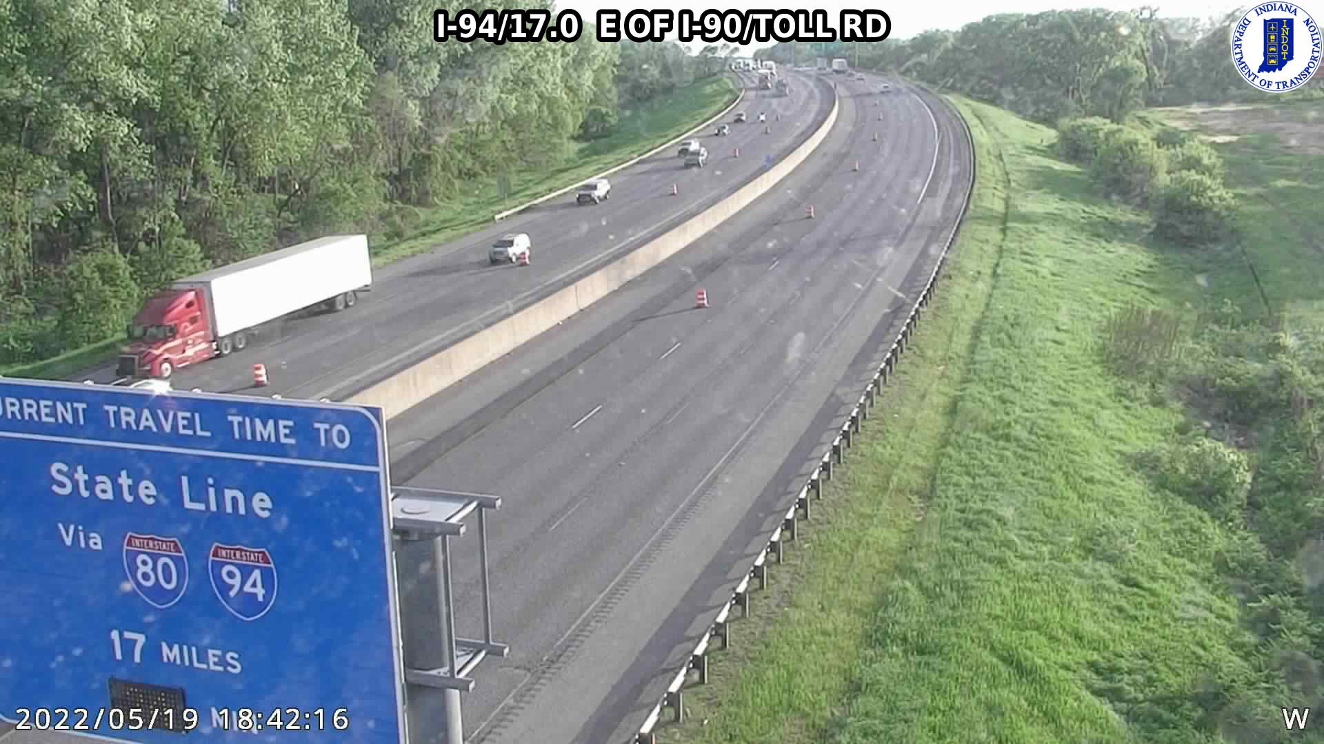 I-465/15.9  I-74 West  (170) () - Indiana
