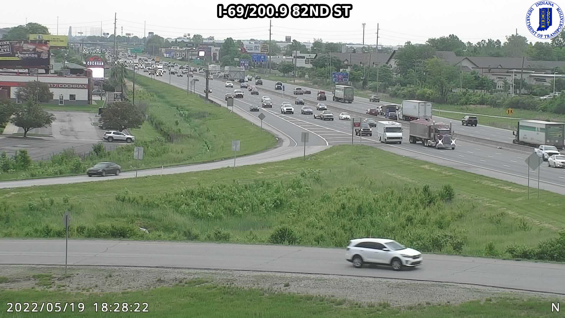 I-70/93.1 W OF CUMBERLAND RD  (223) () - Indiana