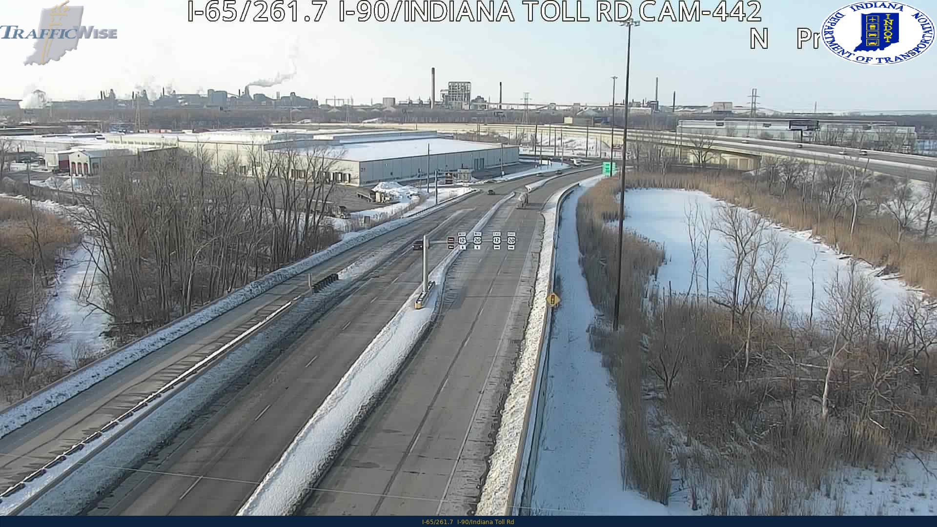 I-65/261.7  I-90/Indiana Toll Rd (296) () - Indiana