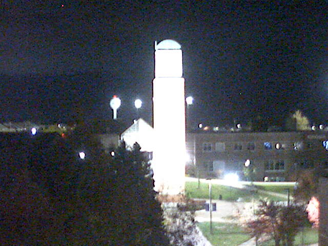 Allendale, GVSU, Cook Carillon Clock Tower from Henry Hall - USA