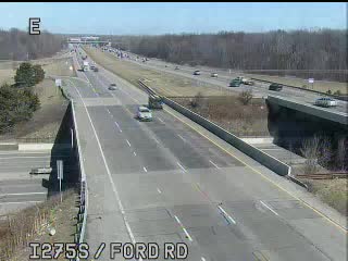 I-275 @ Ford Rd(M-153)-Traffic closest to camera is traveling south (220) - USA