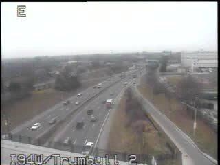 I-94 @ Trumbull 2-Traffic closest to camera is traveling West (1124) - USA