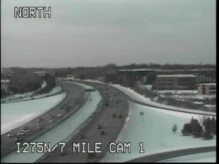 I-275 @ 7 Mile Rd-Traffic closest to camera is traveling north (227) - USA