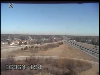 I-696 @ I-94-Traffic closest to camera is traveling East (93) - USA