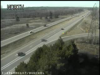 I-496 @ Dunckel Rd-Traffic closest to camera is traveling north (2043) - USA