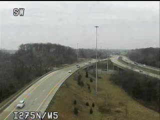 I-96 @ I-696 / M-5 / I-275-Traffic closest to camera is traveling East (141) - USA