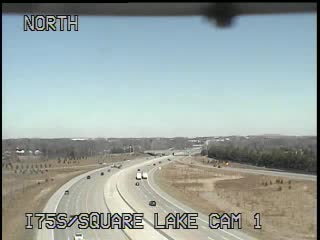I-75 @ Square Lake-Traffic closest to camera is traveling South (152) - USA