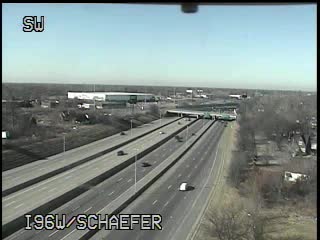 I-96 @ Schaefer Hwy 1-Traffic closest to camera is traveling west (197) - USA