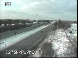 I-275 @ Plymouth-Traffic closest to camera is traveling north (198) - USA