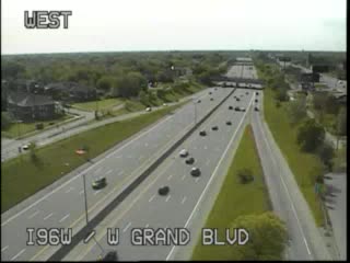 I-96 @ W Grand Blvd-Traffic closest to camera is traveling West (1002) - USA