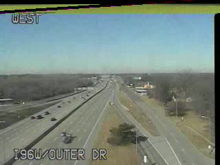 I-96 @ Outer Dr-Traffic closest to camera is traveling West (1003) - USA