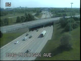 I-94 @ Michigan-Traffic closest to camera is traveling west (1008) - USA