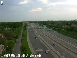 I-96 @ Meyers-Traffic closest to camera is traveling west (1013) - USA