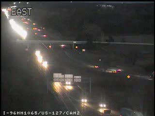 I-96 @ US-127-Traffic closest to camera is traveling east (2045) - USA