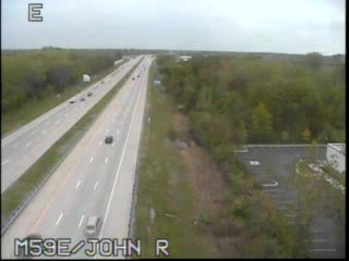 M-59 @ John R-Traffic closest to camera is traveling east (1097) - USA