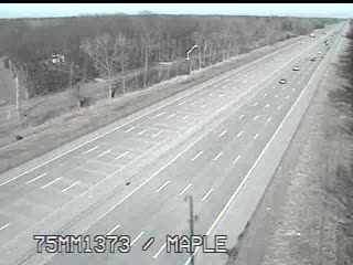 I-75 @ Maple Rd-Traffic closest to camera is traveling north (2026) - USA