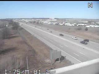 I-75 @ M-81-Traffic closest to camera is traveling south (2030) - USA