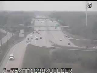 I-75 @ Wilder Rd-Traffic closest to camera is traveling North (2035) - USA