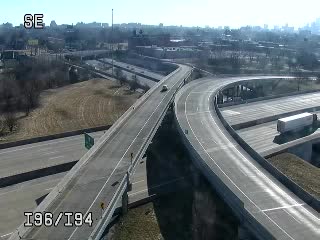 I-96 @ I-94 Camera 2-Traffic closest to camera is traveling East (1056) - USA