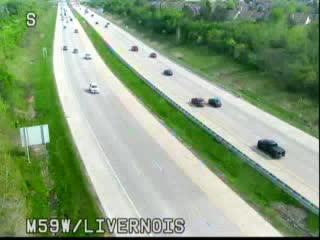 M-59 @ Livernois-Traffic closest to camera is traveling west (1075) - USA