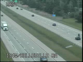 I-94 @ Belleville RA-Traffic closest to camera is traveling East (1095) - USA