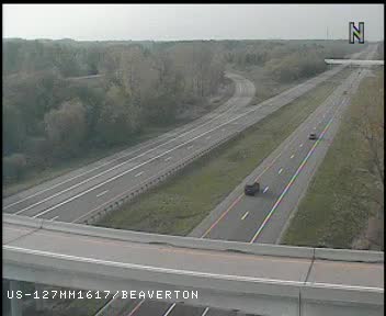 US-127 @ Beaverton-Traffic closest to camera is traveling north (2126) - USA